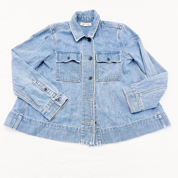 Madewell Chambray Denim Button Down Shirt SZ XS - Picture 3 of 7